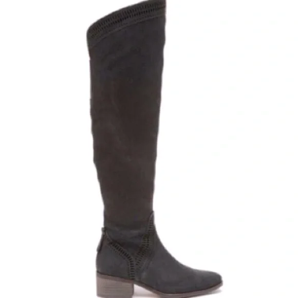 VINCE CAMUTO WIDE CALF KARINDA BLACK MAJICO OVER KNEE BOOT - Picture 2 of 16